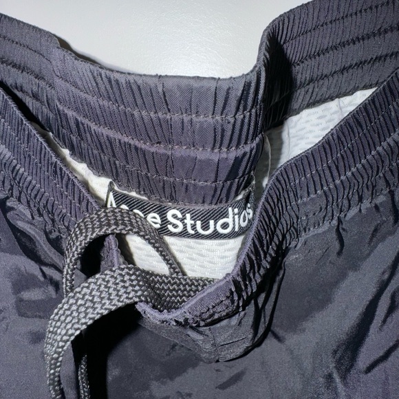 Acne Studios ‘Face Yourself’ Black Nylon Shorts - Picture 5 of 7